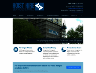 hoisthire.co.uk screenshot