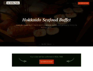 hokkaidoseafoodsushi.com screenshot