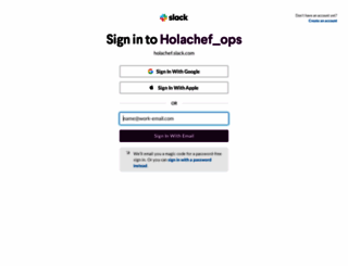 holachef.slack.com screenshot