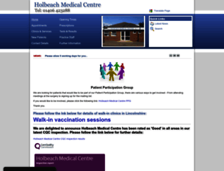 holbeachmedicalcentre.co.uk screenshot