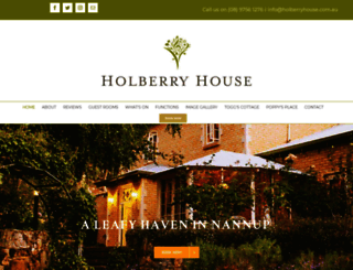 holberryhouse.com.au screenshot
