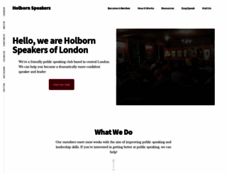 holbornspeakers.org.uk screenshot