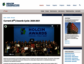 holcimawards.org screenshot