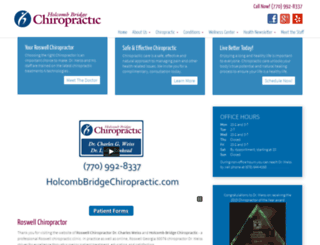 holcombbridgechiropractic.com screenshot