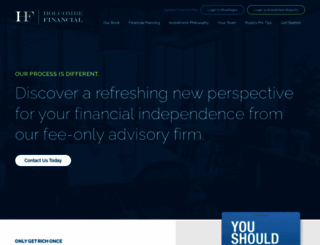 holcombefinancial.com screenshot