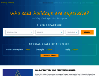holiday-factory.com screenshot