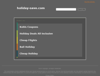 holiday-save.com screenshot
