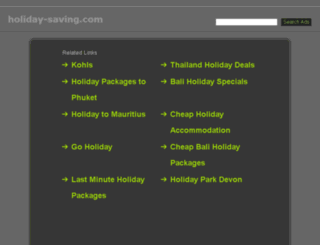 holiday-saving.com screenshot