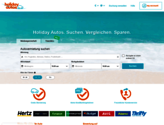 holidayautos.ch screenshot