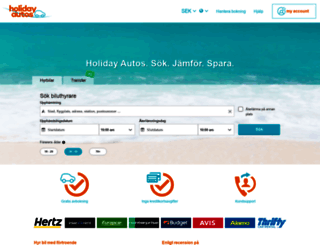 holidayautos.se screenshot