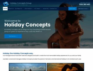 holidayconcepts.com.au screenshot