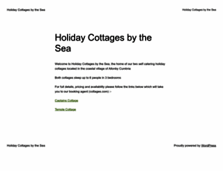 holidaycottagesbythesea.com screenshot