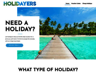holidayers.com screenshot