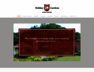 holidaygardensevents.com screenshot