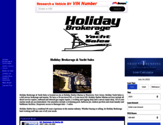 holidayharboryachtsales.com screenshot