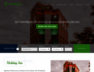 holidayinn.co.tz screenshot