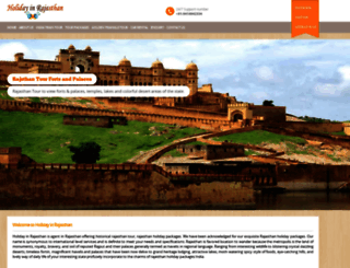 holidayinrajasthan.com screenshot