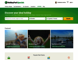 holidayparkspecials.co.uk screenshot