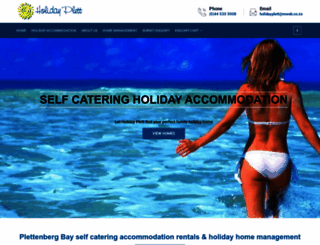 holidayplett.co.za screenshot