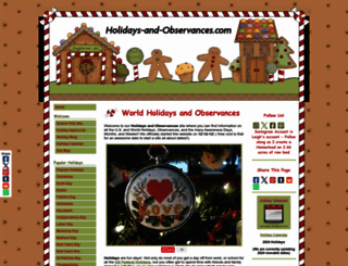 holidays-and-observances.com screenshot
