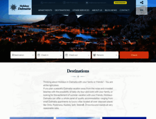 holidays-dalmatia.com screenshot