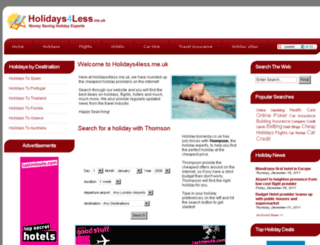 holidays4less.me.uk screenshot