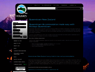 holidaysqueenstown.co.nz screenshot