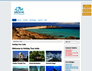 holidaytourindia.com screenshot