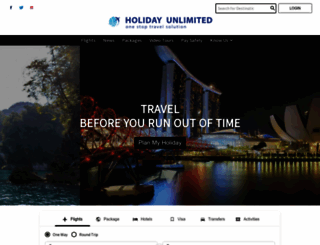 holidayunlimited.in screenshot