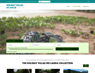 holidayvillassrilanka.com screenshot