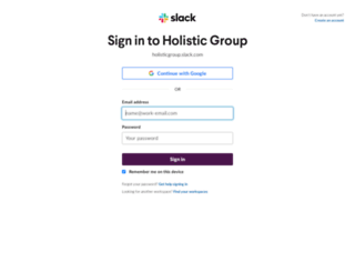 holisticgroup.slack.com screenshot