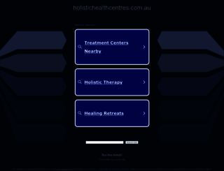 holistichealthcentres.com.au screenshot