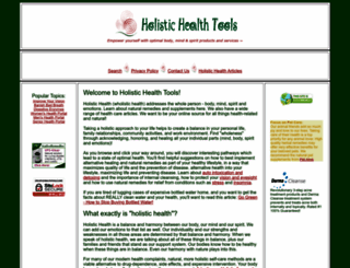 holistichealthtools.com screenshot