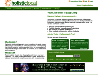 holisticlocal.co.uk screenshot