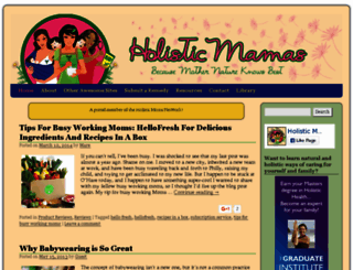 holisticmamas.com screenshot