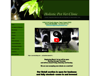 holisticpetvetclinic.com screenshot