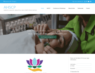 holisticskincarepractitioners.org screenshot