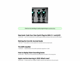 hollance.com screenshot