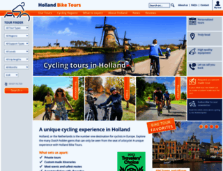 hollandbiketours.com screenshot