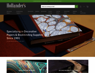 hollanders.com screenshot