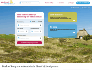 hollandvakantiehuis.nl screenshot