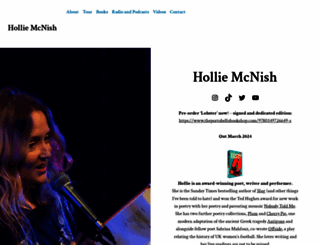 holliemcnish.com screenshot