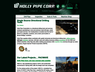 hollypipe.com screenshot