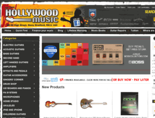 hollywood-music.co.uk screenshot