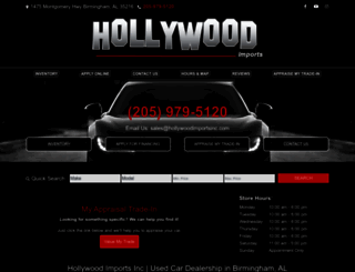 hollywoodimportsinc.com screenshot