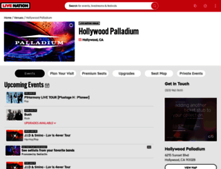 hollywoodpalladium.com screenshot