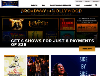 hollywoodpantages.com screenshot