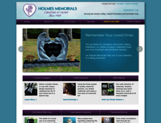 holmesmemorials.com screenshot