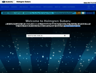 holmgrensubaru.com screenshot
