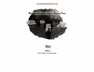 holocaustresearchproject.org screenshot